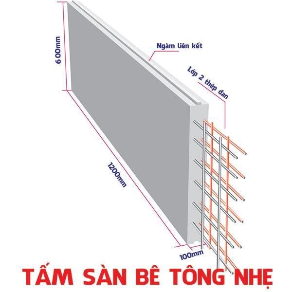 tấm sàn bê tông siêu nhẹ EPS